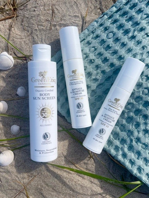 Solpakke 3: AntiAge & Moisture cream SPF 15 + AntiAge & Moisture cream SPF 30 + Body Lotion ALL Family SPF30